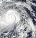 This visible image of Super Typhoon Haiyan approaching the Philippines was taken from the MODIS instrument aboard NASA's Aqua satellite on Nov. 7, 2013 at 04:25 UTC/Nov. 6 at 11:25 p.m. EDT.