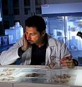 Jacopo Annese examines final brain tissue slides, which were also digitized for study by researchers worldwide.