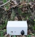 This is a complete unit monitoring the environment in the Wildlife Garden of the Natural History Museum, London.