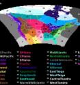 This graphic shows a regional analysis for climate change assessment.