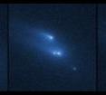This series of images shows the asteroid P/2013 R3 breaking apart, as viewed by the NASA/ESA Hubble Space Telescope in 2013. This is the first time that such a body has been seen to undergo this kind of break-up.