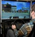 Using a driving simulator, researchers at Massachusetts Eye and Ear/Schepens Eye Research Institute set out to determine the extent to which people with hemianopia can compensate for the lost vision when driving, with a long term goal of developing and evaluating devices and training that will assist them to drive more safely.