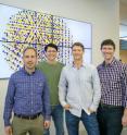 From left Bruce Cohen, Emory Chan, Dan Gargas and Jim Schuck led a study at the Molecular Foundry to develop ultra-small, ultra-bright nanoprobes that should be a big asset for biological imaging, especially imaging neurons in the brain.