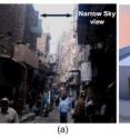 This is a dim street in a dense urban area in Egypt (left) and a model of a dim alleyway for simulation (right).