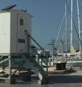 This tide-measuring station at Key West, Fla., tracks sea level.
