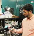Igor Slowing, a scientist at the US Department of Energy's Ames Laboratory, has developed a nanoparticle that combine processes and may reduce costs for producing green diesel.