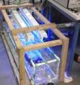 This is the mini atmosphere chamber built by the students for the experiments.