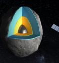 This is an artist depiction of asteroid Vesta.