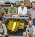 HIWRAP was developed by Goddard's High Altitude Radar Group. The team includes (left to right): Lihua Li, Gerry McIntire, Michael Coon, Matthew McLinden, Gerry Heymsfield and Martin Perrine. McLinden led the work on the Cloud Radar System and Li led the work on EXRAD.
