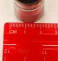 This is a photograph of a cathode plug for the injector, with an UNCD film deposited on top.