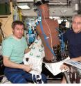 The MATROSHKA phantom was presented by astronauts (S. Krikaliew, J. Philips) on board of the International Space Station.