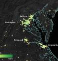 City lights shine brighter during the holidays in the US when compared with the rest of the year, as shown using a new analysis of daily data from the NASA-NOAA Suomi NPP satellite. Dark green pixels are areas where lights are 50 percent brighter, or more, during December.