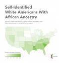 This infographic shows the percentage of self-identified European (white) Americans who have one percent or more African ancestry