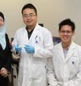 The IBN research team that developed this device comprises Executive Director professor Jackie Y. Ying, postdoctoral fellow Dr. Yi Zhang and research scientist Dr. Jianhao Bai (from left to right).