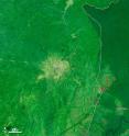 The Democratic Republic of Congo contains half of Africa's tropical forest and the second largest continuous tropical forest in the world. This animation of Landsat images from 1999 and 2008 shows how much deforestation has occurred between those years -- impinging even on Virunga National Park. These images are from the same Landsat datasets used by researchers at the University of Maryland to study the 34 countries -- including the Democratic Republic of the Congo -- that contain 80 percent of the forested tropical lands.