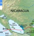 This is the path of the Nicaragua Interoceanic Grand Canal.