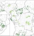 This figure (3) shows areas of climatic/non-climatic induced greening, climatic/non-climatic induced degradation of vegetation.