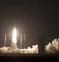 The United Launch Alliance Atlas V rocket with NASA's Magnetospheric Multiscale (MMS) spacecraft onboard launches from the Cape Canaveral Air Force Station Space Launch Complex 41, Thursday, March 12, 2015, in Florida.