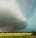 A tornado brews near El Reno, Okla., May 2013. A new study links the frequency of tornadoes and hailstorms in parts of the southern United States to ENSO, a cyclic temperature pattern in the Pacific Ocean.