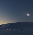 The international Solar Wind Sherpas team, led by Dr. Shadia Habbal of the University of Hawaii at Manoa Institute for Astronomy, braved Arctic weather to successfully observe the total solar eclipse of March 20, 2015 from Longyearbyen on the island of Spitsbergen in the Svalbard archipelago east of northern Greenland. Their preliminary results are being presented at the Triennial Earth-Sun Summit in Indianapolis, IN. More: <a target="_blank"href="http://www.ifa.hawaii.edu/info/press-releases/2015solar_eclipse/">http://www.ifa.hawaii.edu/info/press-releases/2015solar_eclipse/</a>.