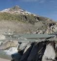 This is the Rhone Glacier in June 2014.