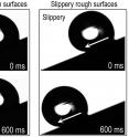 Schematic showing a new engineered surface that can repel liquids in any state of wetness.