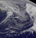 On Nov. 13 at 1145 UTC (7:45 a.m. EST), the NOAA's GOES-East satellite saw the low pressure system formerly known as extra-tropical storm Kate was in the Northern Atlantic Ocean, far to the south of Greenland.