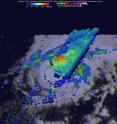 On Nov. 23, GPM saw In-fa dropping rain at an extreme rate of over 266 mm (10.5 inches) per hour in storms just to the northwest of the typhoon's eye where thunderstorms reached altitudes of over 18 km (11.2 miles).