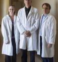(From Left) Kristin Whitworth, research scientist in MU's Division of Animal Sciences; Randall Prather, distinguished professor of animal sciences; and Kevin Wells, assistant professor of animal sciences; worked to breed pigs that are not harmed by PRRS.