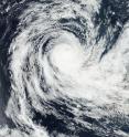 On Jan. 4 at 2:20 UTC, NASA-NOAA's Suomi NPP satellite captured a visible image of Tropical Cyclone Ula, south of Fiji.