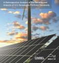 This is the cover for 'A Retrospective Analysis of the Benefits and Impacts of US Renewable Portfolio Standards'.