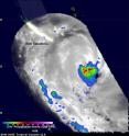 GPM measured Ula's rainfall on Jan. 11, 2016 at 1126 UTC (6:26 a.m. EST). GPM's Microwave Imager (GMI) revealed that heavy rain was falling around Ula's eye.