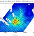 On Jan. 11 at 1300 UTC (8 a.m. EST) NASA's RapidScat instrument measured surface winds in Tropical Cyclone Ula and saw the strongest sustained winds near 32 meters per second//71.5 mph/115.2 kph circling the storm's center and extending south of the center.