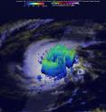 The GPM core observatory satellite flew over Pali on Jan. 11 at 2121 UTC (4:21 p.m. EST). GPM's Dual-Frequency Precipitation Radar (DPR) data sliced through Pali clearly showing that an eye had formed.