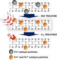 Treatment with a microwave oven and chlorine removes stubborn iron catalyst residues from carbon nanotubes, according to researchers at Rice University and Swansea University. The two-step process may make them more suitable for sensitive applications.