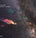 This graphic depicts the location of the Smith Cloud from data provided by F. Lockman.