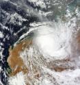 On Jan. 31, NASA's Terra satellite captured an image of Tropical Cyclone Stan as it moved south through Western Australia.