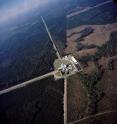 This is an aerial view of the Laser Interferometer Gravitational-wave Observatory (LIGO) detector in Livingston, Louisiana. LIGO has two detectors: one in Livingston and the other in Hanaford, Washington. LIGO is funded by NSF; Caltech and MIT conceived, built and operate the laboratories.