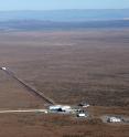 This is a view of the LIGO detector in Hanaford, Washington. LIGO research is carried out by the LIGO Scientific Collaboration, a group of more than 1000 scientists from universities around the United States and in 14 other countries.