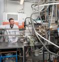 Benedikt Mayer and Lisa Janker are at the molecular beam epitaxy facility at the Walter Schottky Institute, Technical University of Munich.