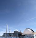 This image shows the KIT observatory at the Zugspitze with dome for optical vertical sounding of methane and ethane.