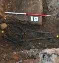 The remains of King Richard III were found by a team of archaeologists from the University of Leicester beneath a city center car park in Leicester in 2012.