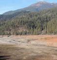 California's Trinity Lake is a mere shadow of its former self, since drought arrived.
