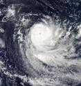 On April 15, 2016 at 09:50 UTC (5:50 a.m. EDT) the MODIS instrument aboard NASA's Aqua satellite captured this image of Tropical Cyclone Fantala in the South Indian Ocean, revealing an eye.