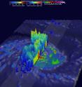 On April 14, 2016 at 0148 UTC, GPM found rain falling at a rate of almost 300 mm (11.8 inches) per hour on the southwestern side of the tropical cyclone's well defined eye.