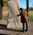 This is Per Holmberg, researcher at University of Gothenburg with the R&ouml;k Runestone.