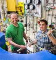 ORNL's Andrew Christianson and Stuart Calder conducted neutron diffraction studies at the lab's High Flux Isotope Reactor to clearly define the magnetic order of an osmium-based material.