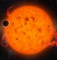 K2-33 b, shown in this illustration, is one of the youngest exoplanets detected to date and makes a complete orbit around its star in about five days. These two characteristics combined provide exciting new directions for planet-formation theories. K2-33 b could have formed on a farther out orbit and quickly migrated inward. Alternatively, it could have formed in situ, or in place.
