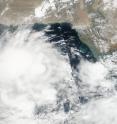 On June 27, the VIIRS instrument aboard NASA-NOAA-DOD's Suomi NPP satellite captured this visible light image of Tropical Cyclone 02A in the Arabian Sea.