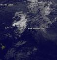 This visible light image of the remnants of post-tropical cyclone Blas was taken from NOAA's GOES-West satellite on Monday, July 11, 2016, at 1200 UTC (8 a.m. EDT).